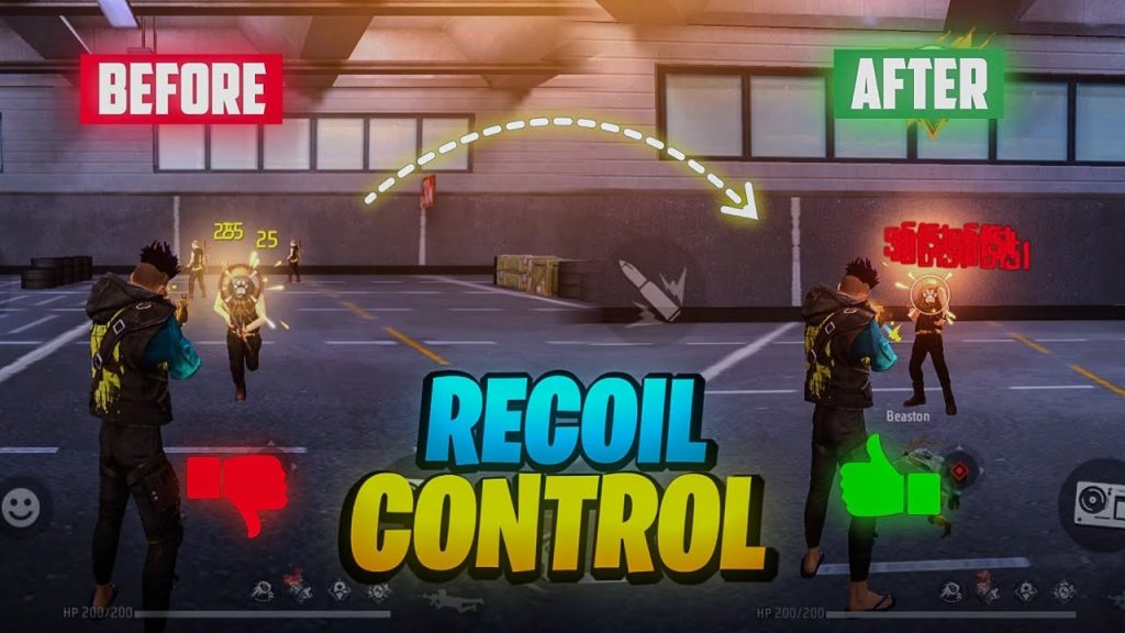 formas de reducir recoil en free fire