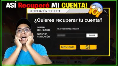 pasos para recuperar cuenta en free fire