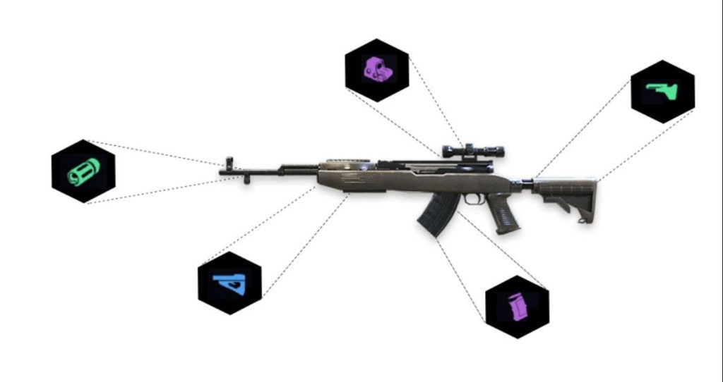 Tutorial de accesorios para rifles en Free Fire 1 tutorial de accesorios para rifles en free fire